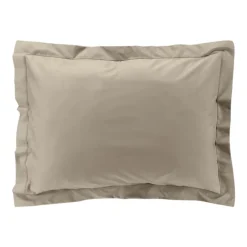 Taie d'oreiller volant plat 100% percale de coton ORIGINE