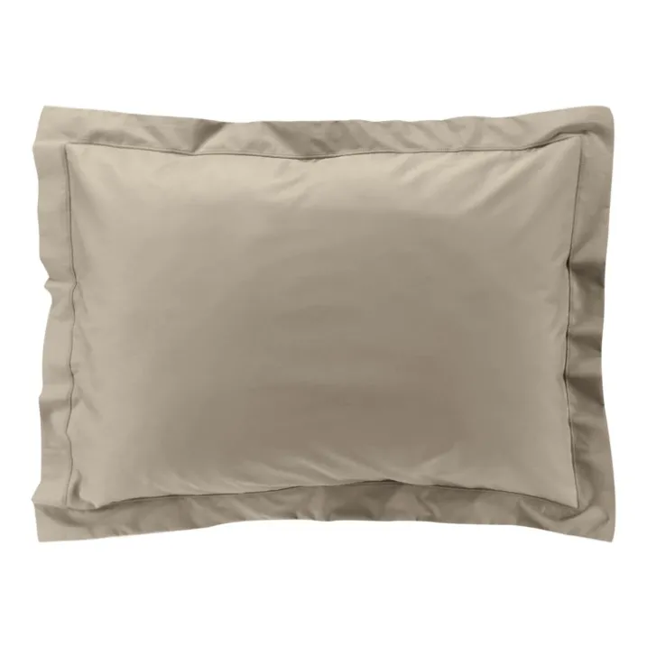 Taie d'oreiller volant plat 100% percale de coton ORIGINE