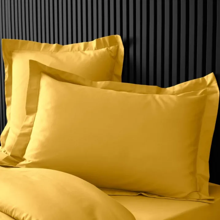 Taie d'oreiller volant plat 100% percale de coton ORIGINE