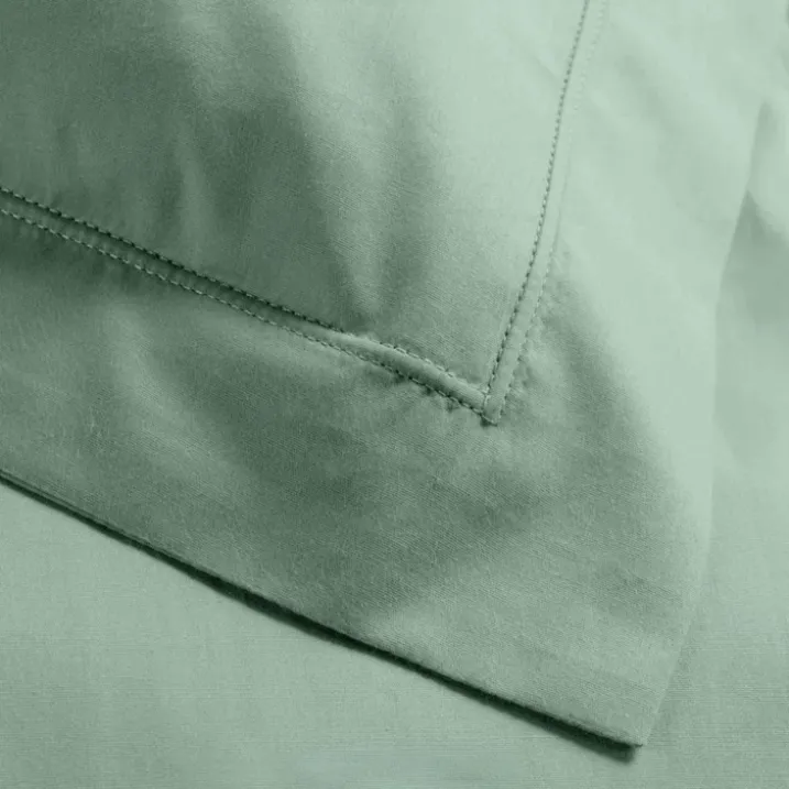Taie d'oreiller volant plat 100% percale de coton ORIGINE