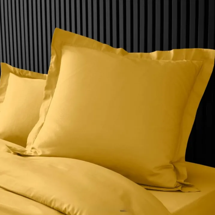 Taie d'oreiller volant plat 100% percale de coton ORIGINE