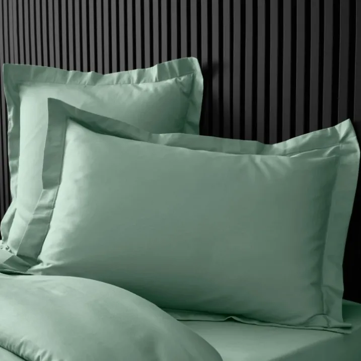 Taie d'oreiller volant plat 100% percale de coton ORIGINE