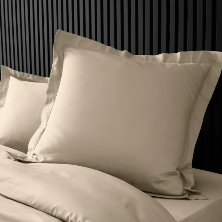 Taie d'oreiller volant plat 100% percale de coton ORIGINE