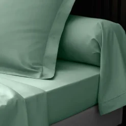Taie d'oreiller volant plat 100% percale de coton ORIGINE