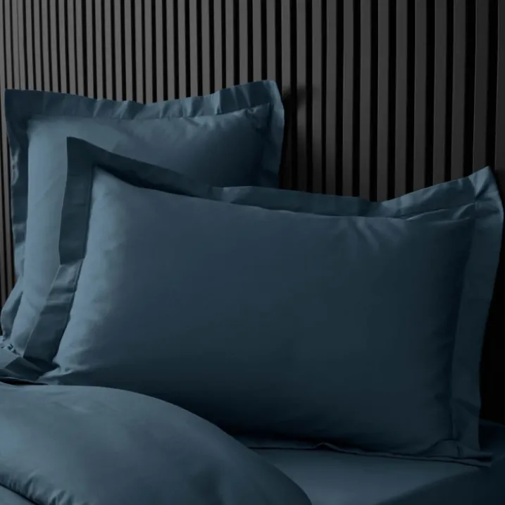 Taie d'oreiller volant plat 100% percale de coton ORIGINE
