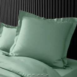 Taie d'oreiller volant plat 100% percale de coton ORIGINE