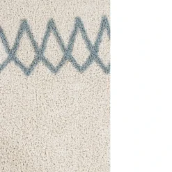 Tapis atlas natural bleu vintage