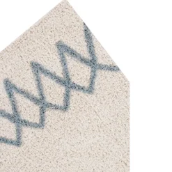 Tapis atlas natural bleu vintage