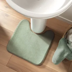 Tapis contour WC vert sauge