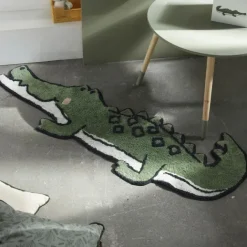 Tapis crocodile en coton tufté