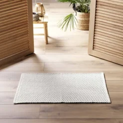 Tapis déco en coton tissé