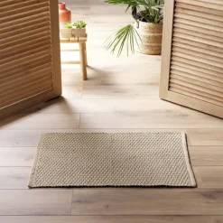 Tapis déco en coton tissé