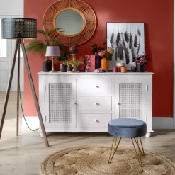 Tapis déco en jute ajourée