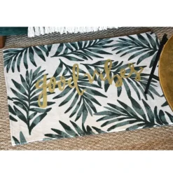 Tapis déco esprit feuillage