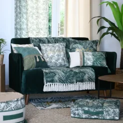 Tapis déco esprit feuillage