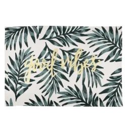 Tapis déco esprit feuillage