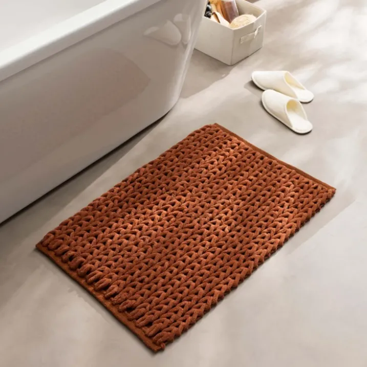 Tapis de bain en chenille douce antidérapant