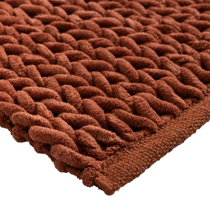 Tapis de bain en chenille douce antidérapant
