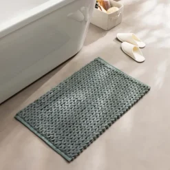 Tapis de bain en chenille douce antidérapant