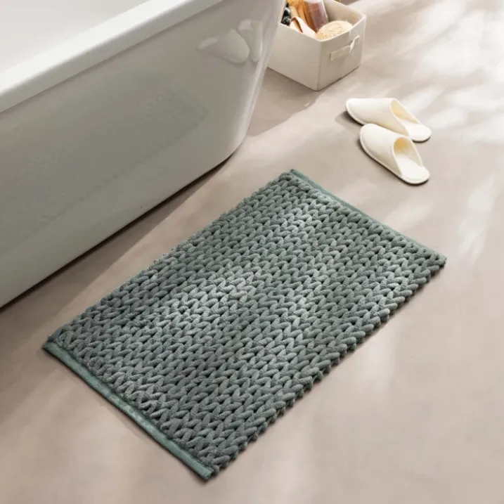 Tapis de bain en chenille douce antidérapant