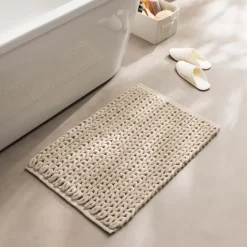 Tapis de bain en chenille douce antidérapant