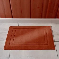 Tapis de bain en coton peigné