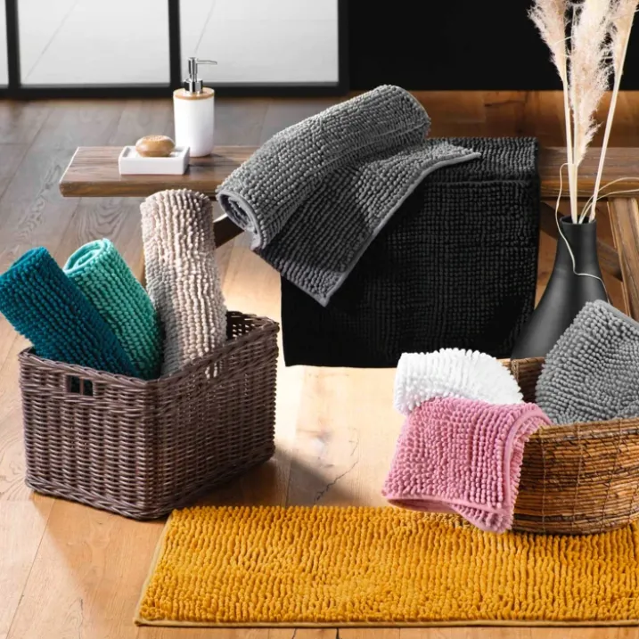 Tapis de bain en microfibre absorbante à picots