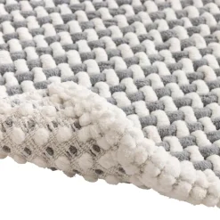 Tapis de bain en polycoton chenille ultra-absorbant