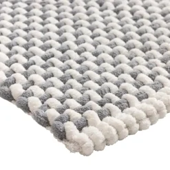Tapis de bain en polycoton chenille ultra-absorbant