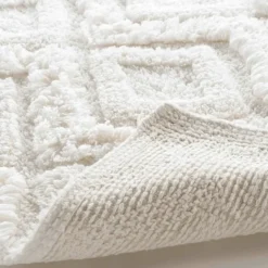 Tapis de Bain Ikatis Uni avec Reliefs