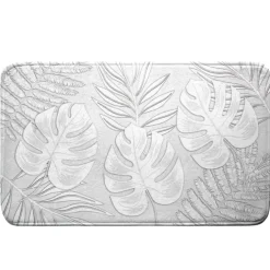 Tapis de bain imprimé feuilles