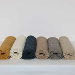 Tapis de bain à motif géométrique