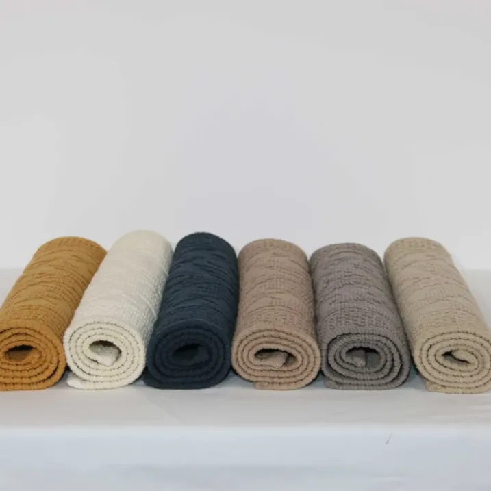Tapis de bain à motif géométrique
