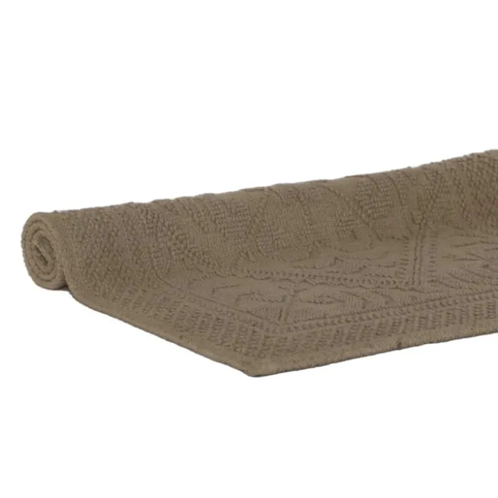 Tapis de bain à motif géométrique