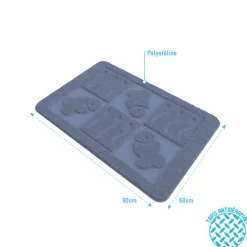Tapis de bain à relief