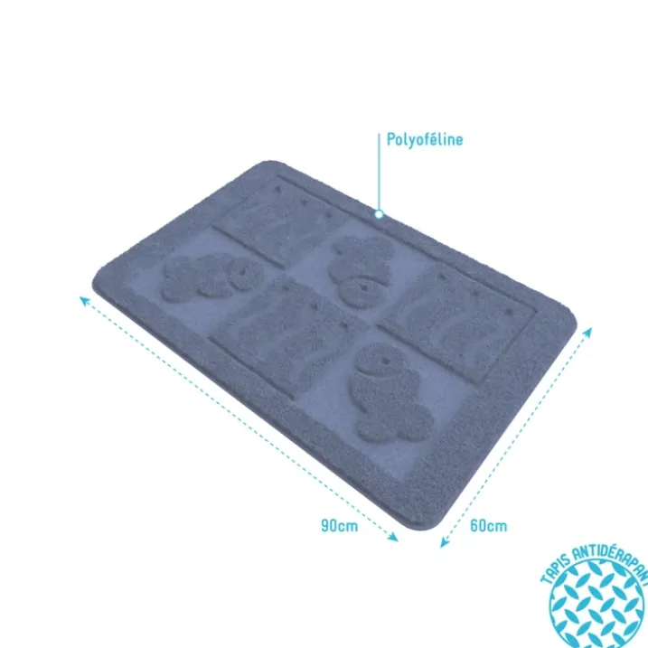 Tapis de bain à relief
