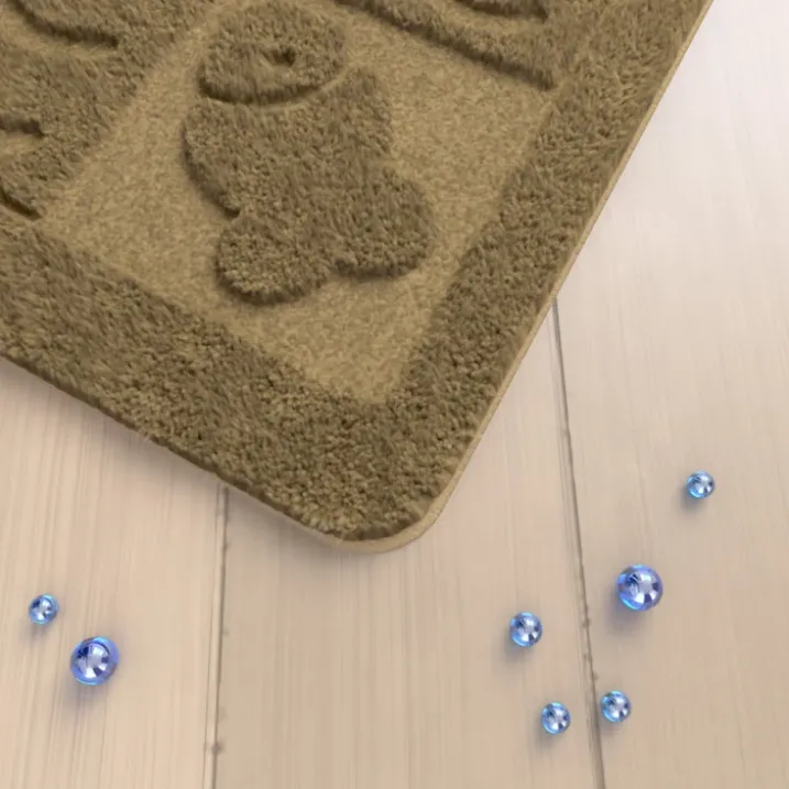 Tapis de bain à relief