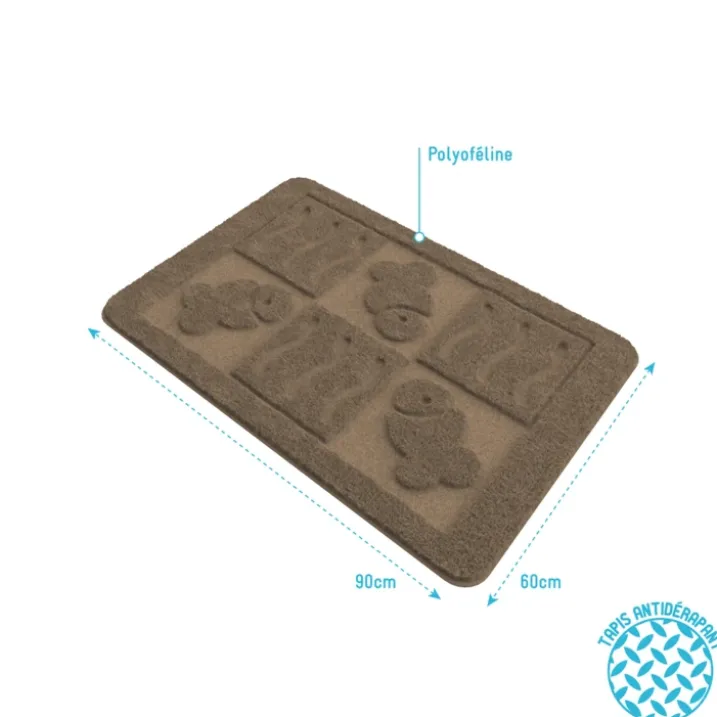 Tapis de bain à relief