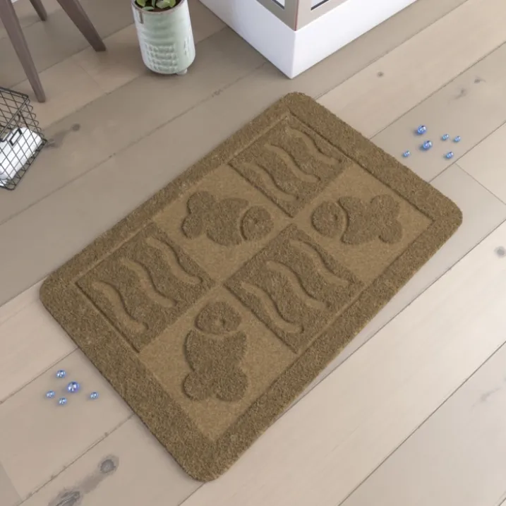 Tapis de bain à relief