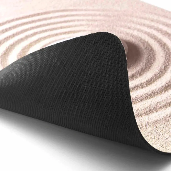 Tapis de bain ultra-absorbant imprimé sable antidérapant
