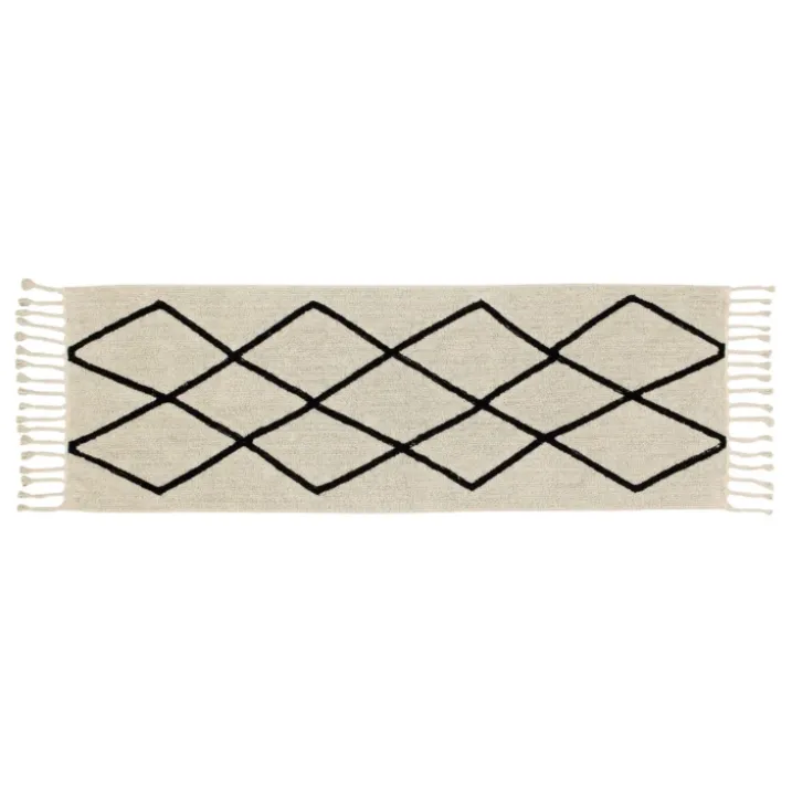 Tapis de couloir lavable bereber beige