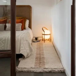 Tapis de couloir lavable et réversible caramel duo