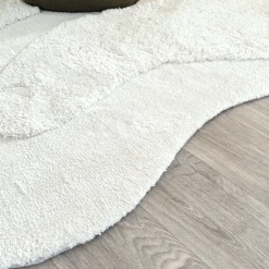 Tapis de salon forme organique