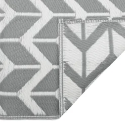 Tapis d’extérieur rectangulaire réversible motif chevrons