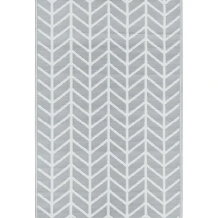 Tapis d’extérieur rectangulaire réversible motif chevrons