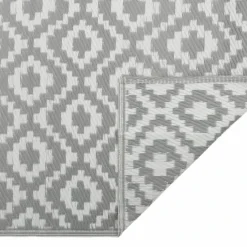 Tapis d’extérieur rectangulaire réversible motif géométrique