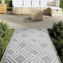 Tapis d’extérieur réversible motif graphique