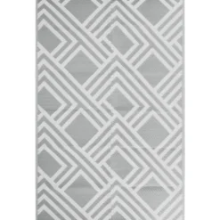 Tapis d’extérieur réversible motif graphique