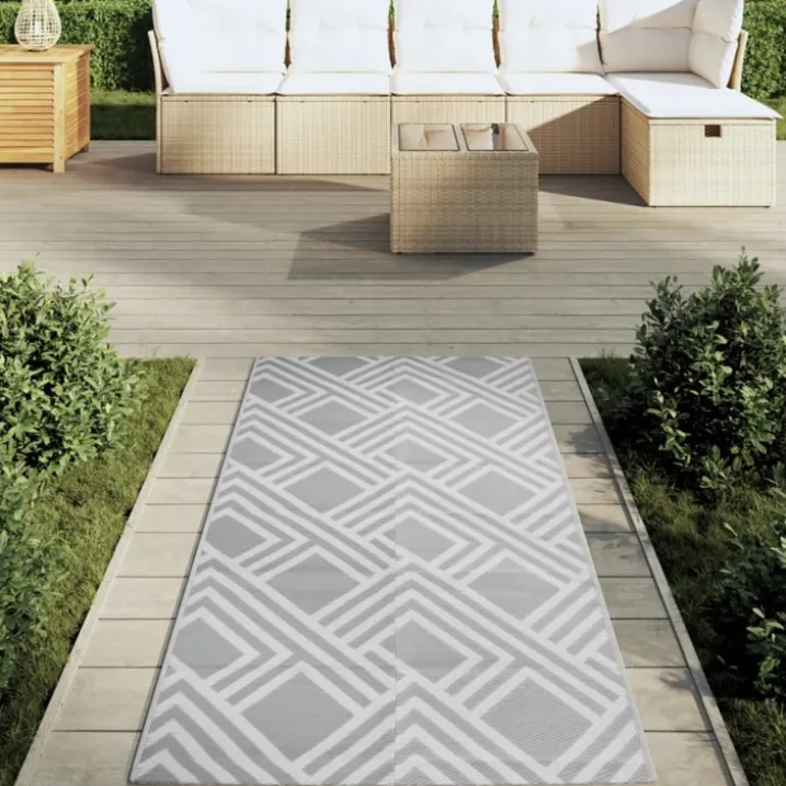 Tapis d’extérieur réversible motif graphique