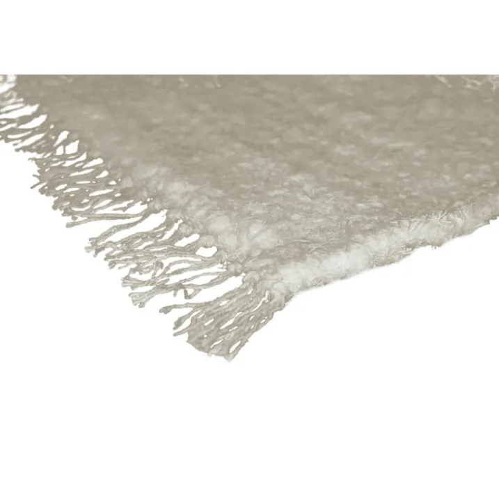 Tapis en coton tissé main avec franges